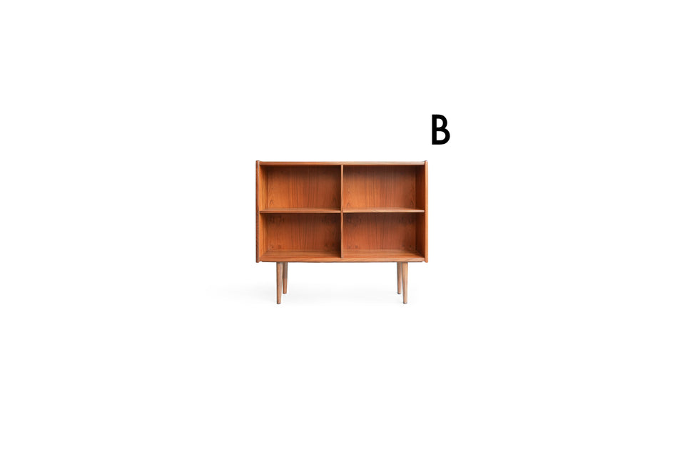 Danish Vintage Teak Slim Low Bookcase/デンマークヴィンテージ ブックケース チーク材 本棚 北欧家具