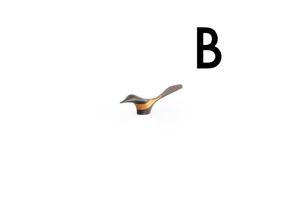 B: Rosewood Bird Figure Danish Vintage
