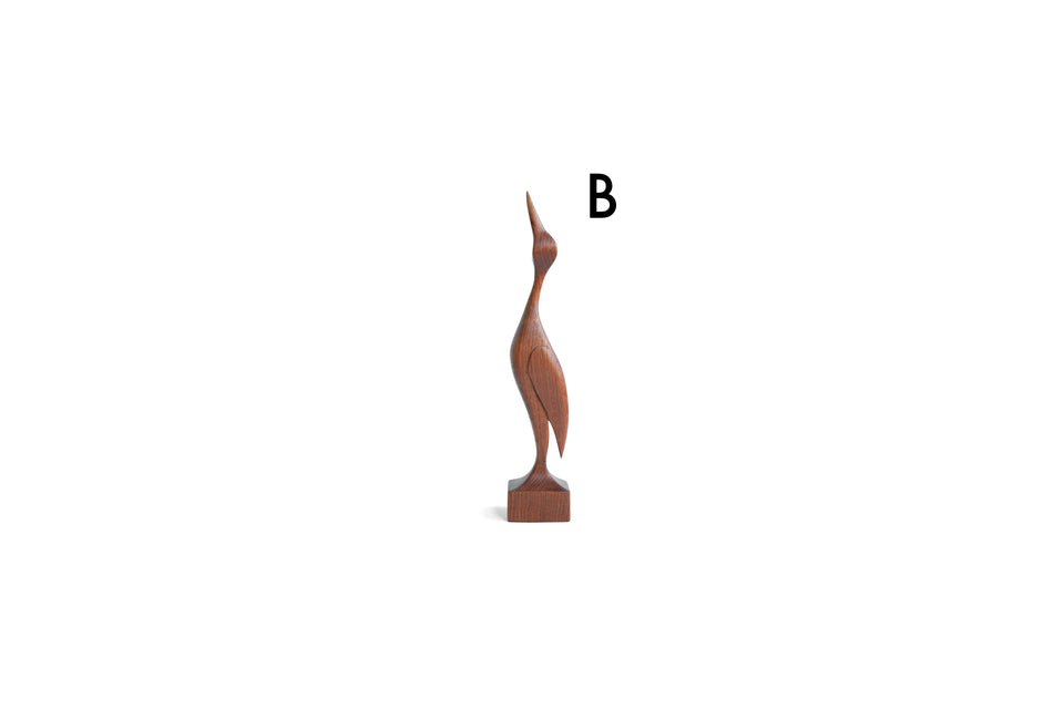 Scandinavian Vintage Teakwood Bird Sculpture Object/北欧ヴィンテージ 鳥のオブジェ チーク材