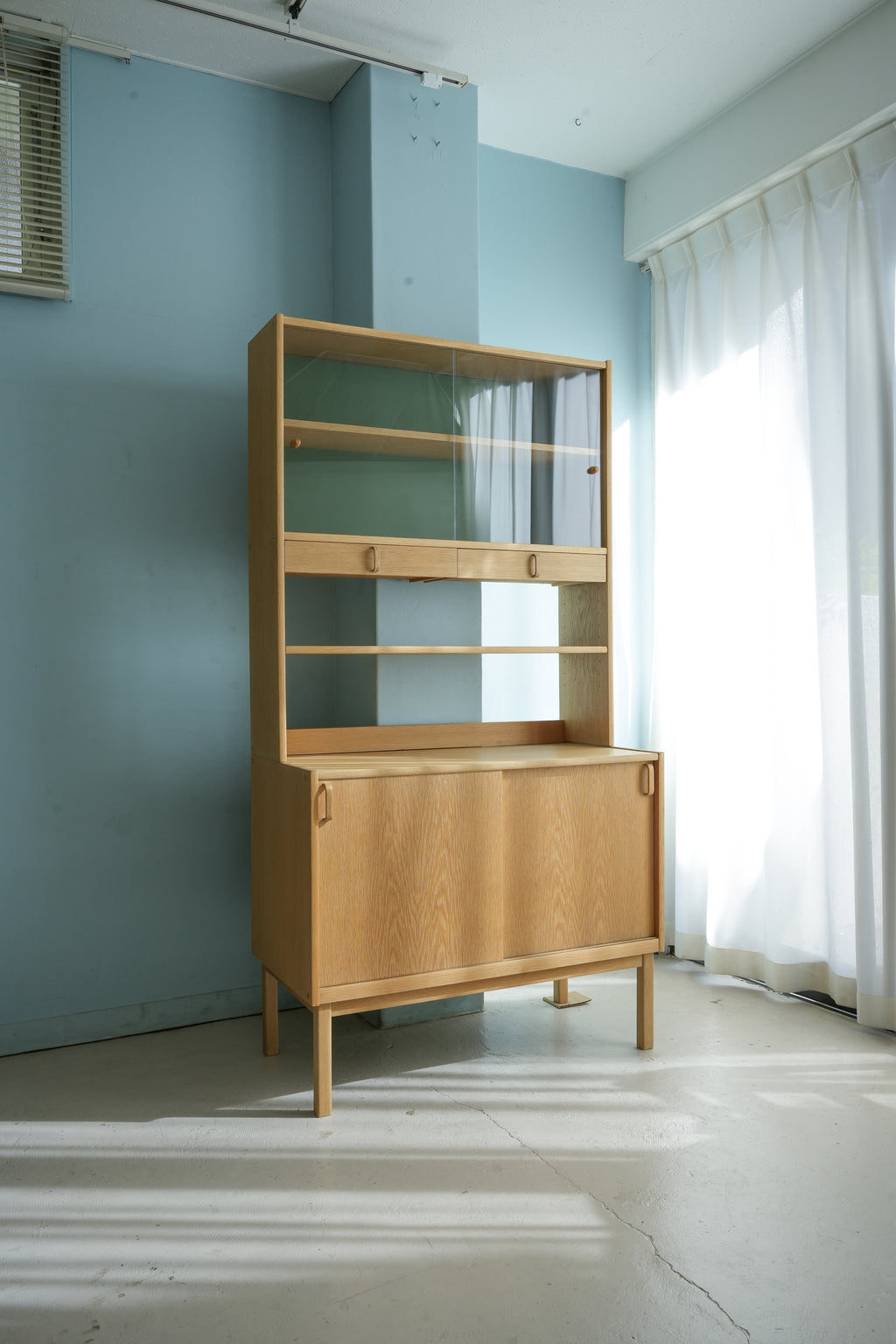 スウェーデン 北欧ヴィンテージ Bodafors オープンキャビネット シェルフ スウェーデンヴィンテージ ボダフォース ガラスキャビネット シェルフ