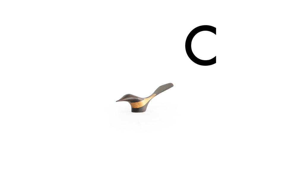 C: Rosewood Bird Figure Danish Vintage