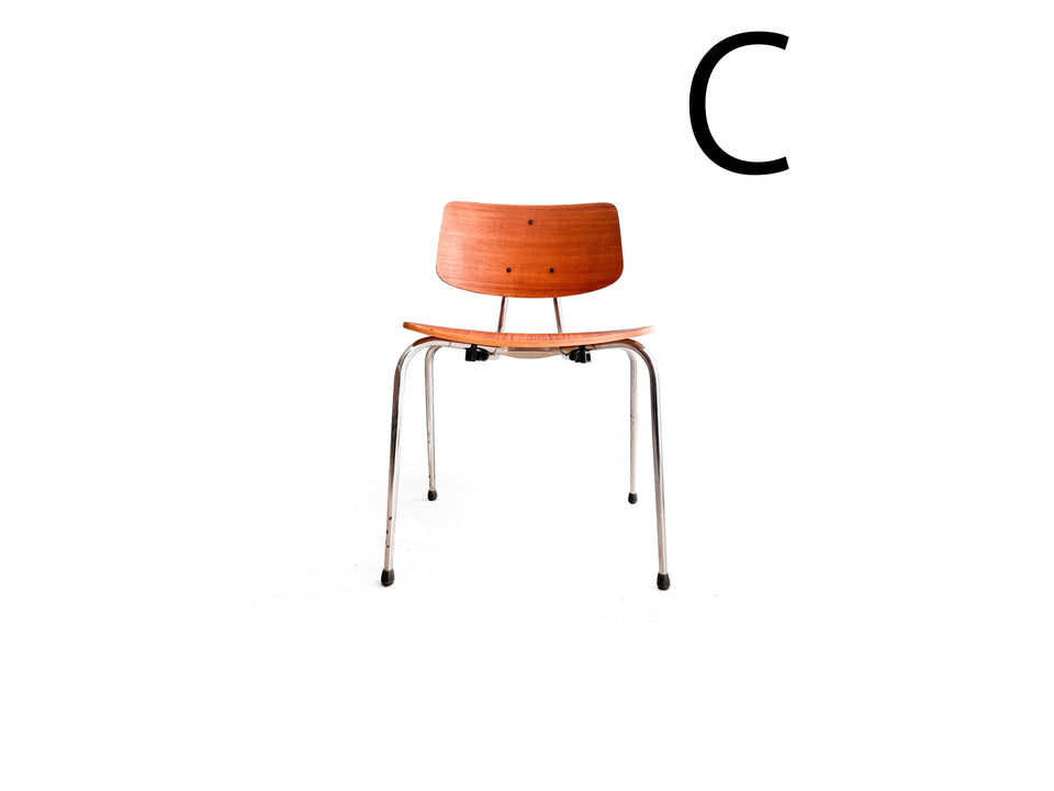 Danish Vintage Duba Møbelindustri Plywood Stacking Chair/デンマークヴィンテージ スタッキングチェア 椅子 プライウッド チーク 北欧家具