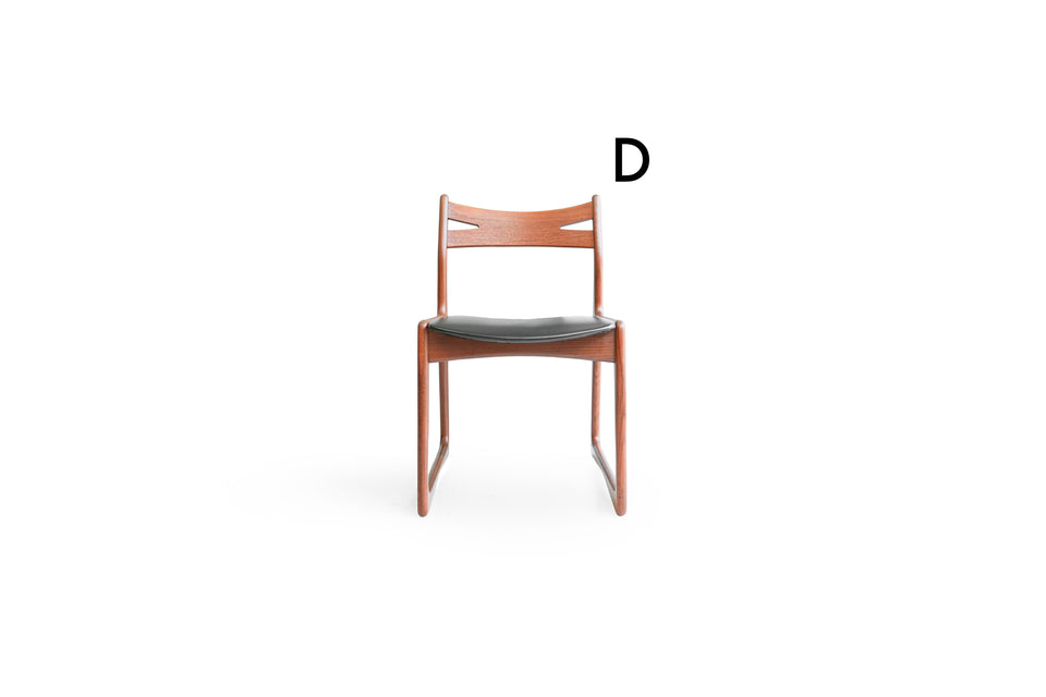 Danish Vintage Dining Chair Sculptural Design/デンマークヴィンテージ ダイニングチェア 椅子 チーク材 北欧家具