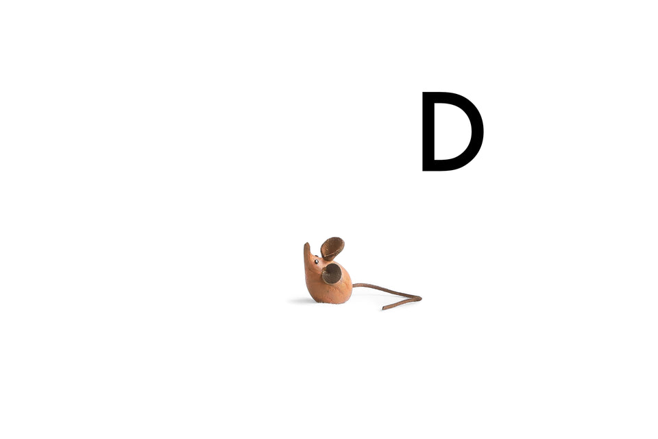 Danish Vintage Wooden Miniature Mouse Objet/デンマークヴィンテージ 木製 ネズミのオブジェ 北欧インテリア