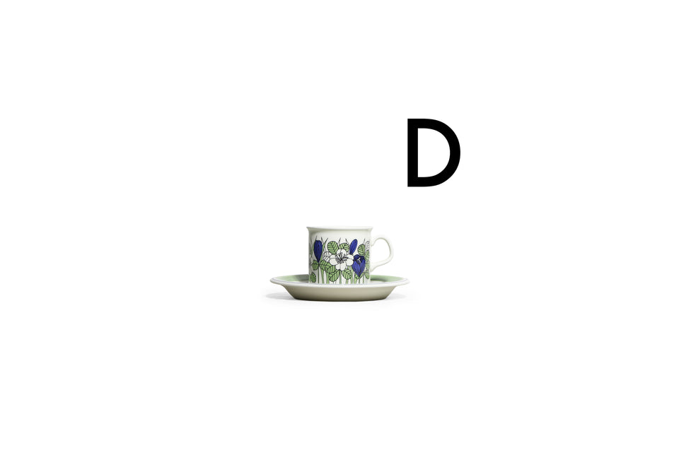 ARABIA Krokus Demitasse Cup&Saucer Finnish Vintage/アラビア クロッカス デミタスカップ&ソーサー 北欧ヴィンテージ食器