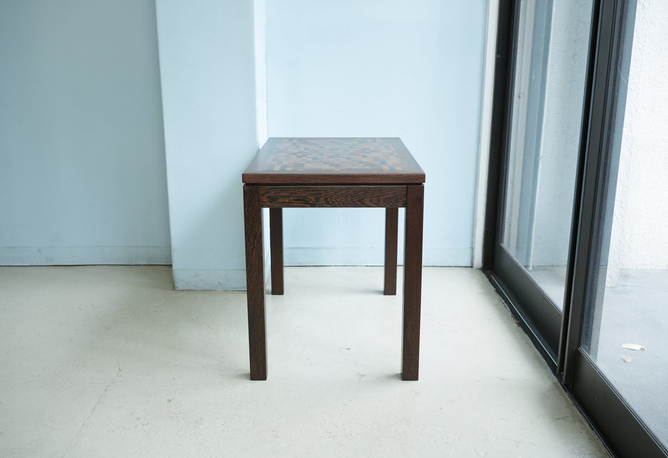 Tranekær Furniture Wenge Mosaic Side Table Danish Vintage / トラネケア ウェンジ モザイク サイドテーブル デンマークヴィンテージ