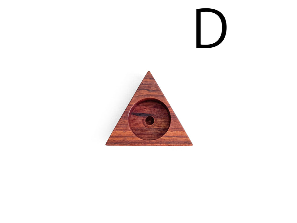 Teakwood Triangle Candle Holder Danish Vintage/デンマークヴィンテージ キャンドルホルダー チーク材 北欧インテリア