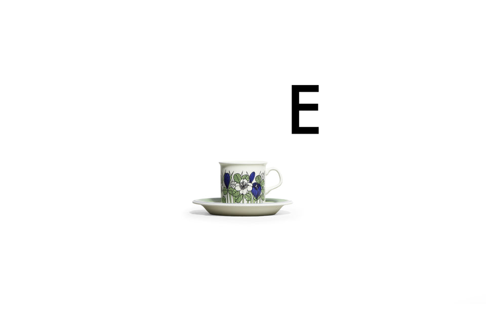 ARABIA Krokus Demitasse Cup&Saucer Finnish Vintage/アラビア クロッカス デミタスカップ&ソーサー 北欧ヴィンテージ食器