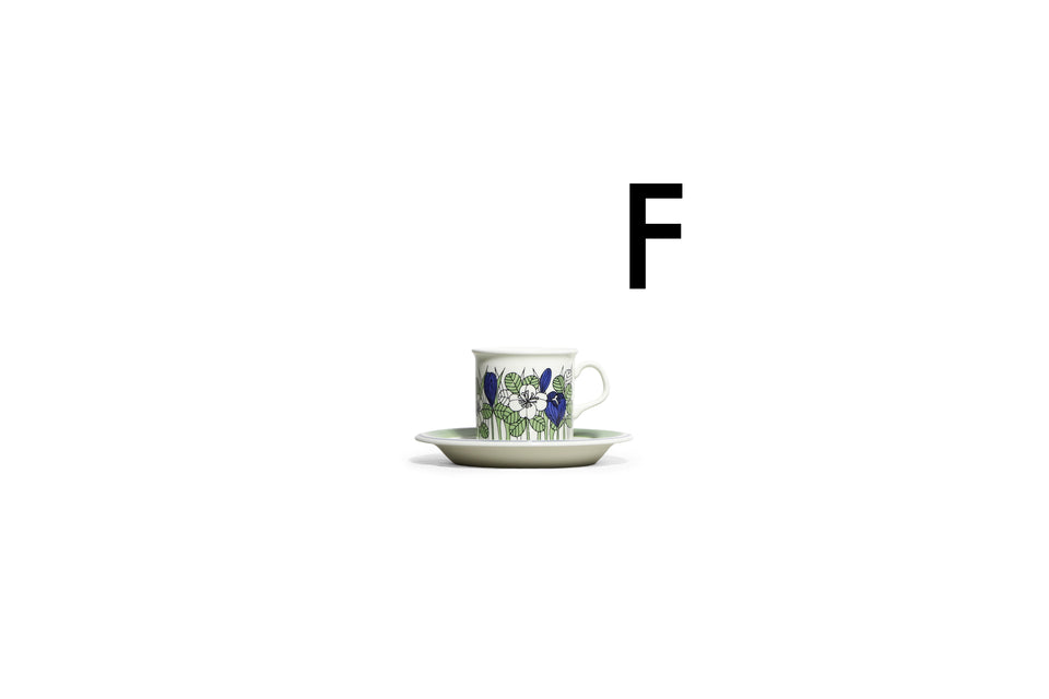 ARABIA Krokus Demitasse Cup&Saucer Finnish Vintage/アラビア クロッカス デミタスカップ&ソーサー 北欧ヴィンテージ食器