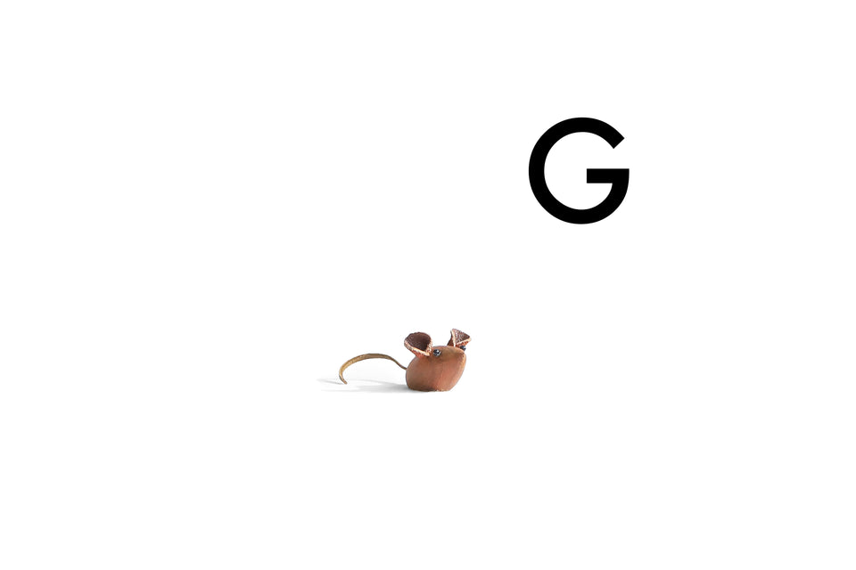 Danish Vintage Wooden Miniature Mouse Objet/デンマークヴィンテージ 木製 ネズミのオブジェ 北欧インテリア