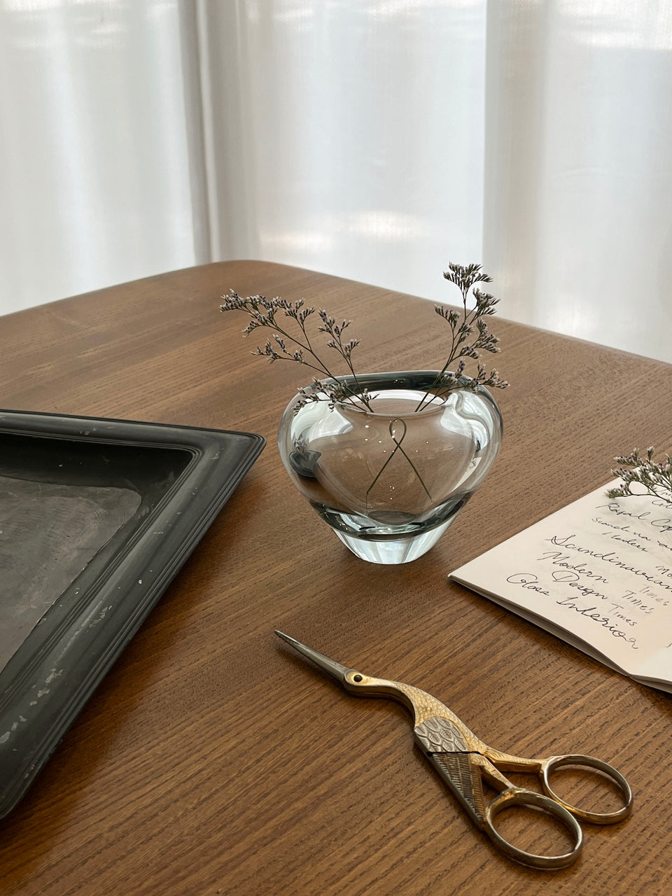 Scandinavian Vintage Small Glass Vase/北欧ヴィンテージ ガラス フラワーベース 花瓶 インテリア