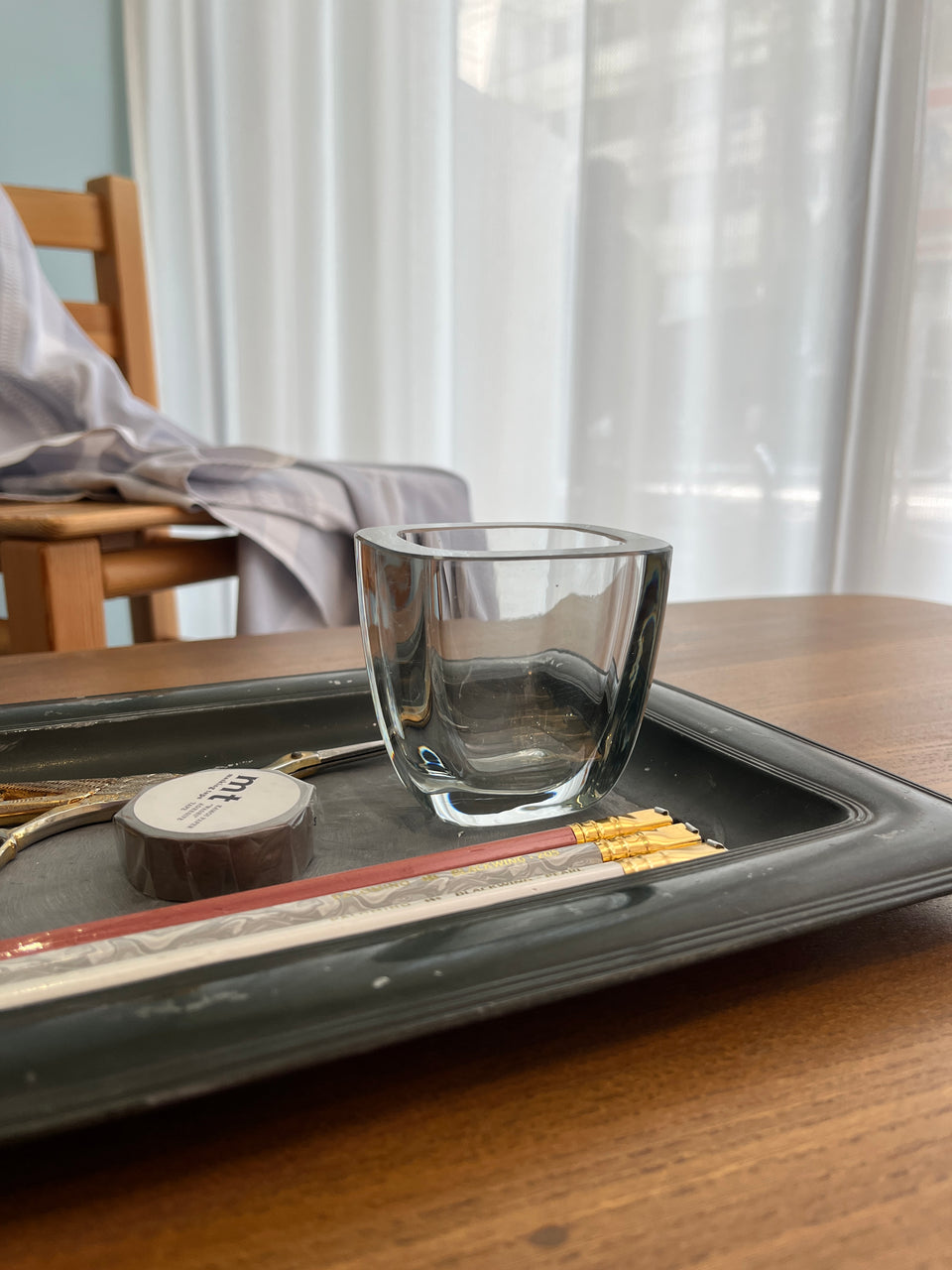 Scandinavian Vintage Small Glass Vase/北欧ヴィンテージ ガラス フラワーベース 花瓶 インテリア