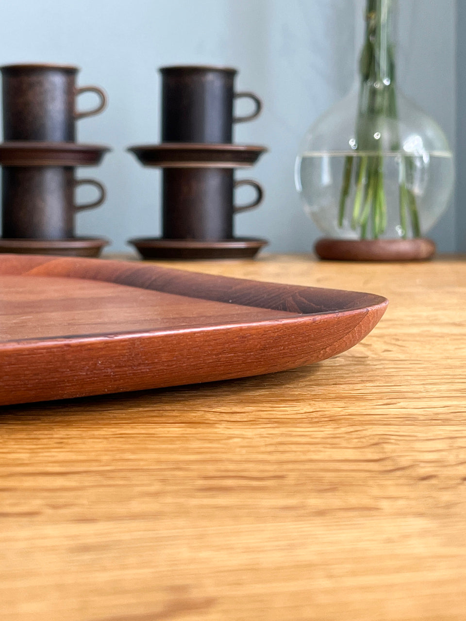 Danish Vintage Wooden Tray/デンマークヴィンテージ トレー お盆 チーク材 オーク材 北欧インテリア