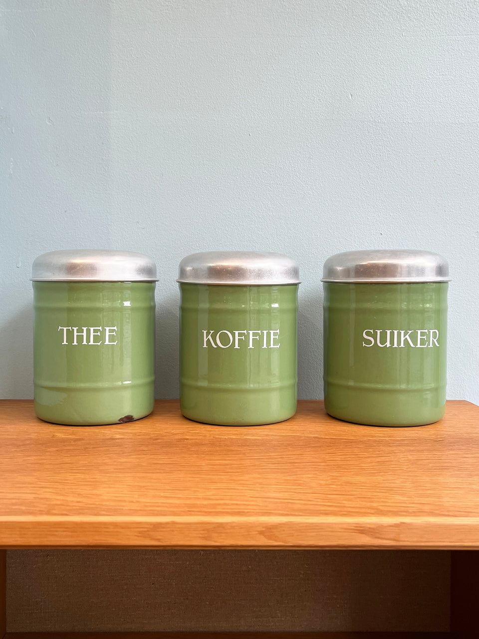 Dutch Vintage Enamel Canister/オランダヴィンテージ キャニスター ホーロー