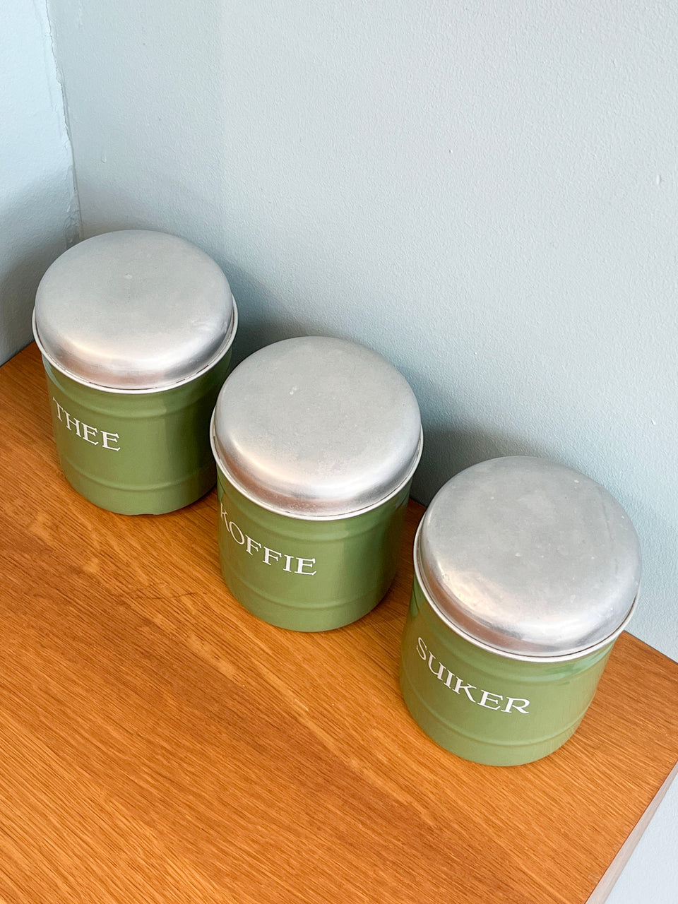 Dutch Vintage Enamel Canister/オランダヴィンテージ キャニスター ホーロー