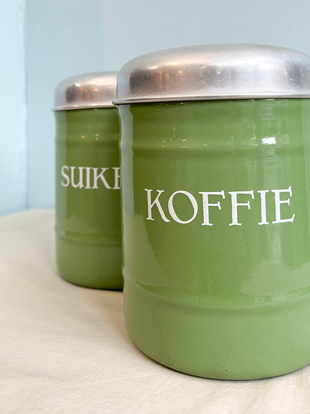 Dutch Vintage Enamel Canister/オランダヴィンテージ キャニスター ホーロー