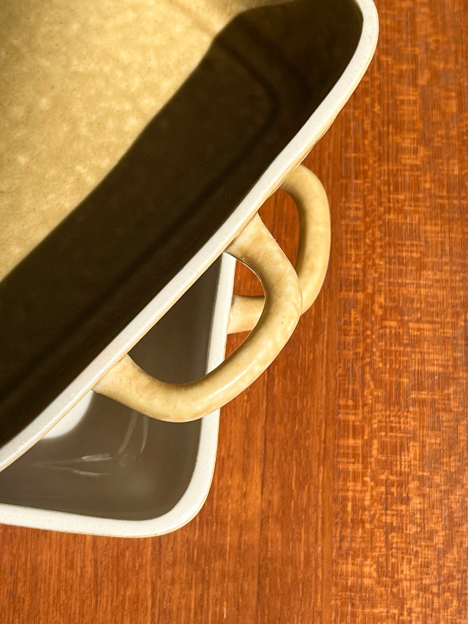 Kronjyden Relief Square Dish with Handle Jens H.Quistgaard/クロニーデン レリーフ スクエアディッシュ 角皿 クイストゴー 北欧ヴィンテージ食器