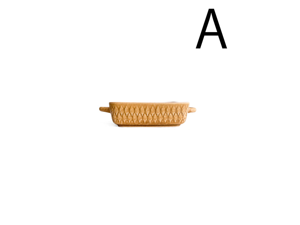 Kronjyden Relief Square Dish with Handle Jens H.Quistgaard/クロニーデン レリーフ スクエアディッシュ 角皿 クイストゴー 北欧ヴィンテージ食器