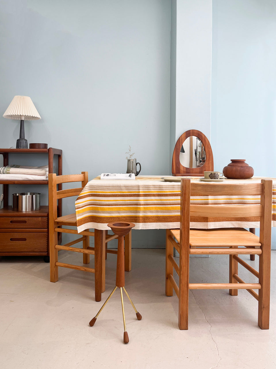 Scandinavian Vintage Cloth Fabric Interior/ヴィンテージ ファブリック テーブルクロス カーテン 北欧インテリア