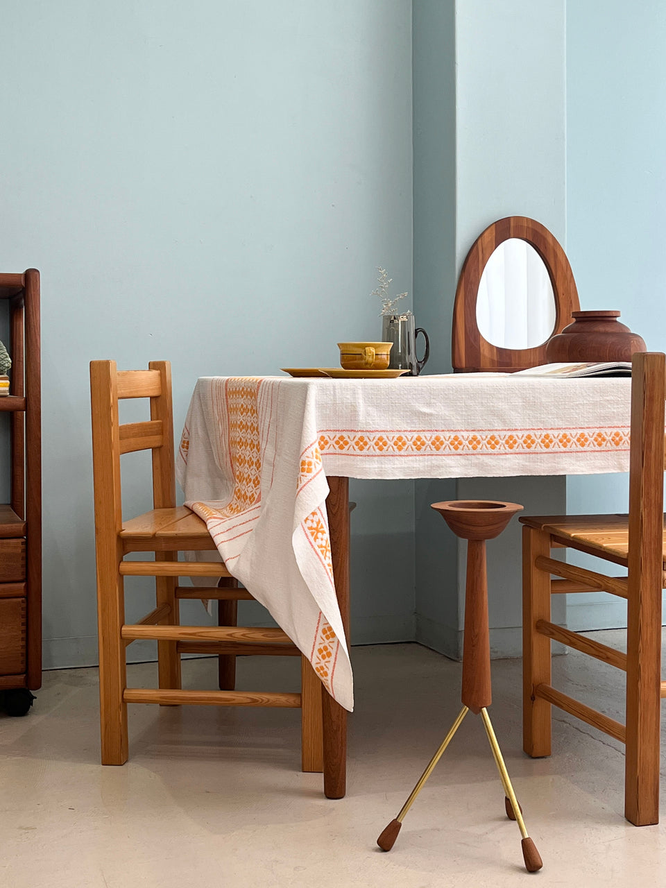 Scandinavian Vintage Cloth Fabric Interior/ヴィンテージ ファブリック テーブルクロス カーテン 北欧インテリア