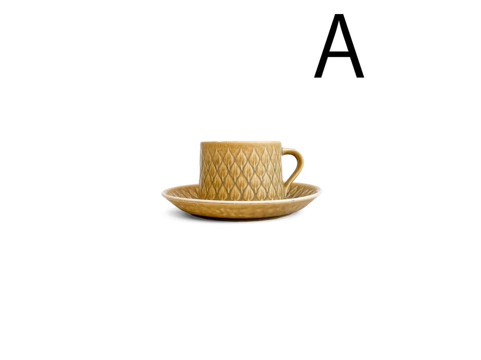 Jens H.Quistgaard Relief Cup and Saucer/イェンス・クイストゴー レリーフ カップ&ソーサー 北欧ヴィンテージ食器