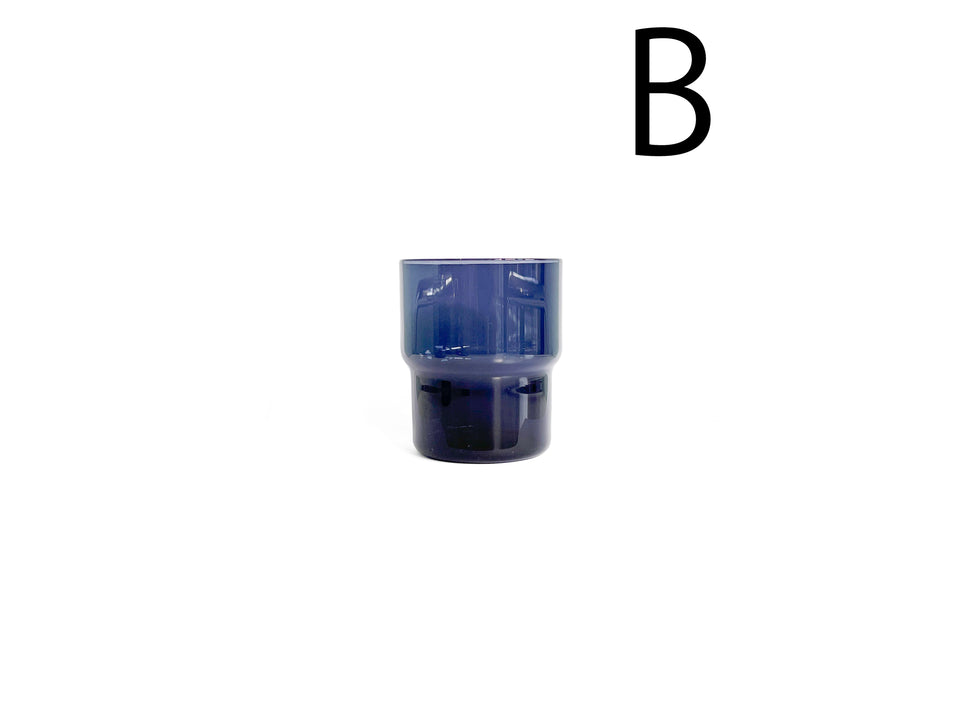 Nuutajärvi Stacking Tumbler #1718 Saara Hopea/ヌータヤルヴィ スタッキングタンブラー グラス サーラ・ホペア 北欧ヴィンテージ食器