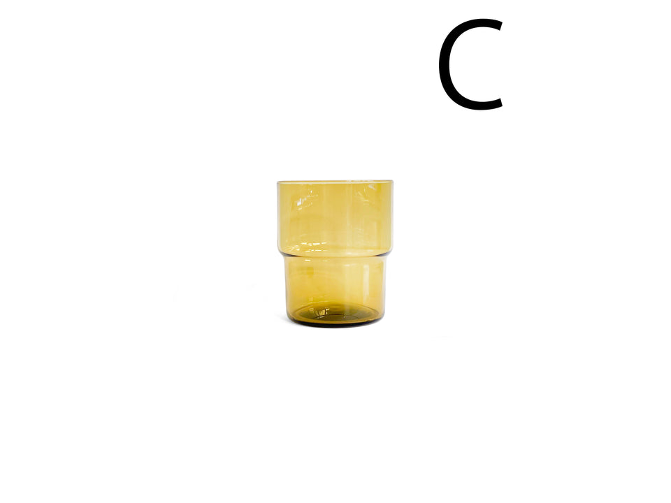 Nuutajärvi Stacking Tumbler #1718 Saara Hopea/ヌータヤルヴィ スタッキングタンブラー グラス サーラ・ホペア 北欧ヴィンテージ食器