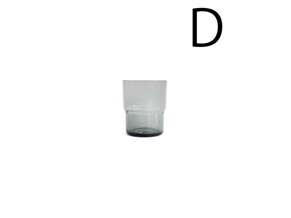 Nuutajärvi Stacking Tumbler #1718 Saara Hopea/ヌータヤルヴィ スタッキングタンブラー グラス サーラ・ホペア 北欧ヴィンテージ食器