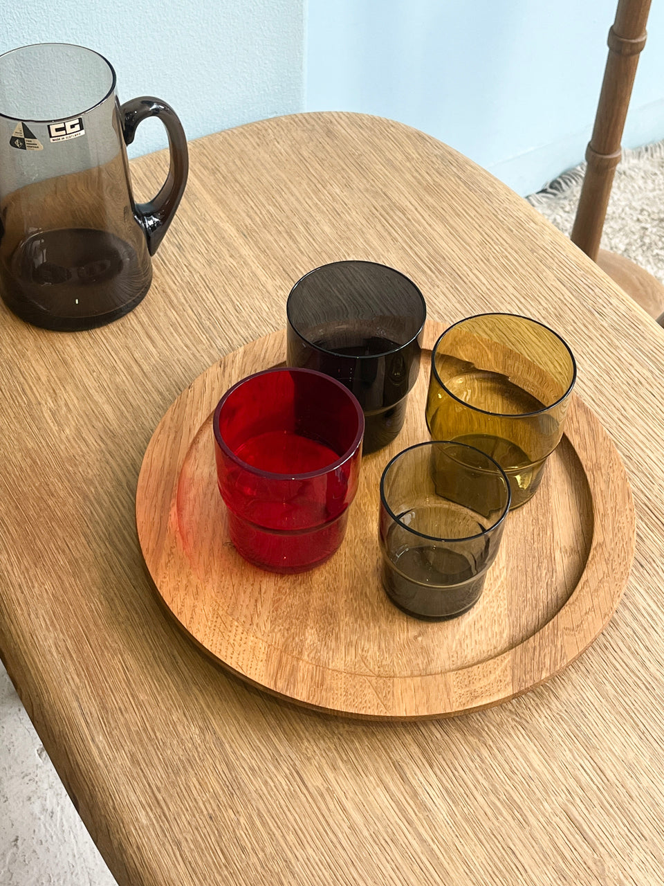 Nuutajärvi Stacking Tumbler #1718 Saara Hopea/ヌータヤルヴィ スタッキングタンブラー グラス サーラ・ホペア 北欧ヴィンテージ食器