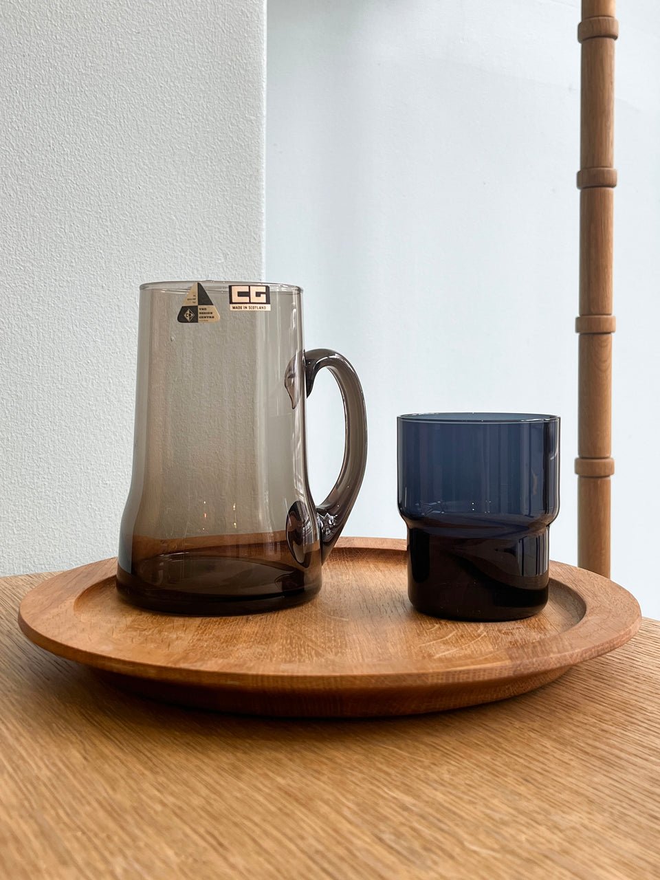 Nuutajärvi Stacking Tumbler #1718 Saara Hopea/ヌータヤルヴィ スタッキングタンブラー グラス サーラ・ホペア 北欧ヴィンテージ食器