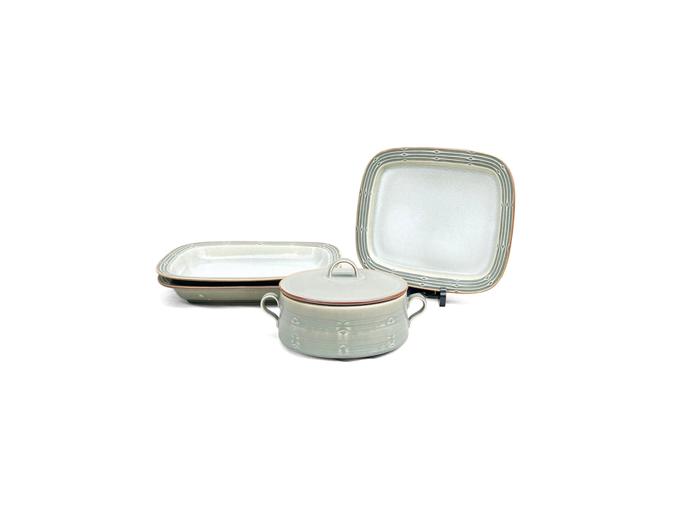 Jens H. Quistgaard RUNE Casserole Square Bowl Plate/イェンス・クイストゴー ルーン キャセロール スクエアボウル プレート 北欧食器 デンマークヴィンテージ