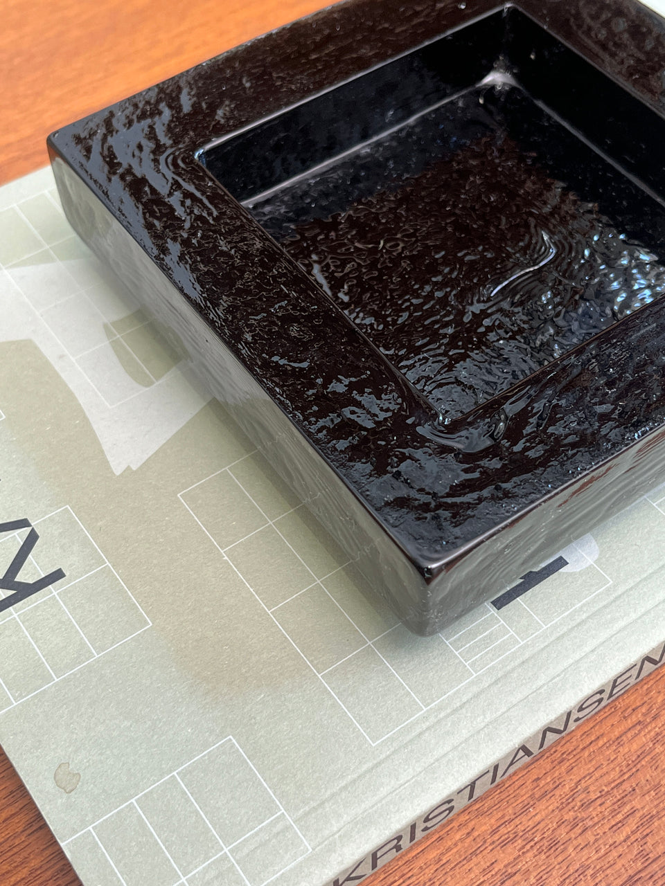 Norwegian Vintage PLUS FREDRIKSTAD GLASS Tray/ノルウェーヴィンテージ ガラストレイ 北欧インテリア