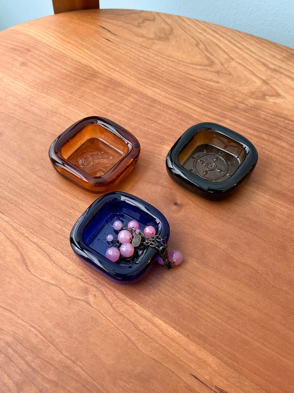 Norwegian Vintage PLUS FREDRIKSTAD GLASS Tray/ノルウェーヴィンテージ ガラストレイ 北欧インテリア