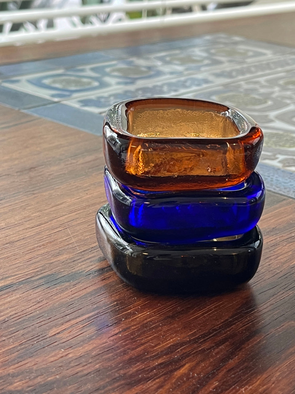 Norwegian Vintage PLUS FREDRIKSTAD GLASS Tray/ノルウェーヴィンテージ ガラストレイ 北欧インテリア