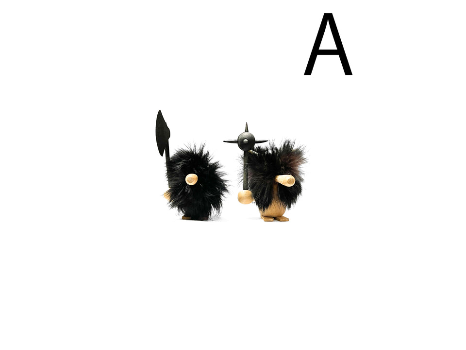 Danish Vintage Small Wooden Viking Objet/デンマークヴィンテージ 木製 ヴァイキング オブジェ 人形 北欧インテリア