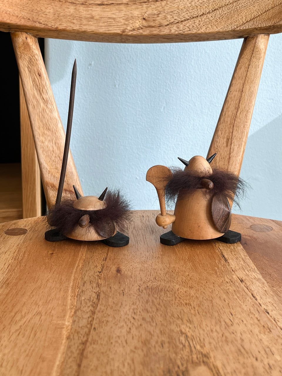 Danish Vintage Small Wooden Viking Objet/デンマークヴィンテージ 木製 ヴァイキング オブジェ 人形 北欧インテリア