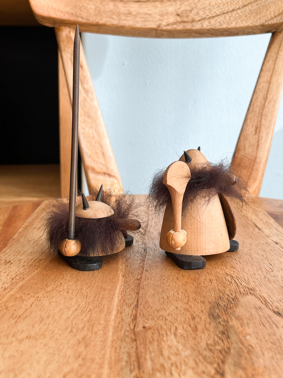 Danish Vintage Small Wooden Viking Objet/デンマークヴィンテージ 木製 ヴァイキング オブジェ 人形 北欧インテリア