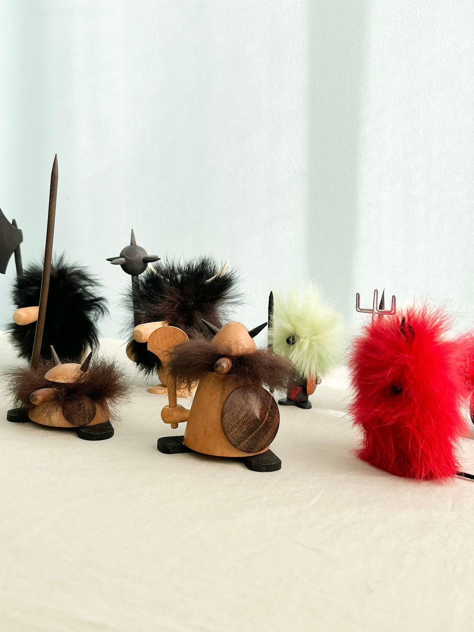 Danish Vintage Small Wooden Viking Objet/デンマークヴィンテージ 木製 ヴァイキング オブジェ 人形 北欧インテリア