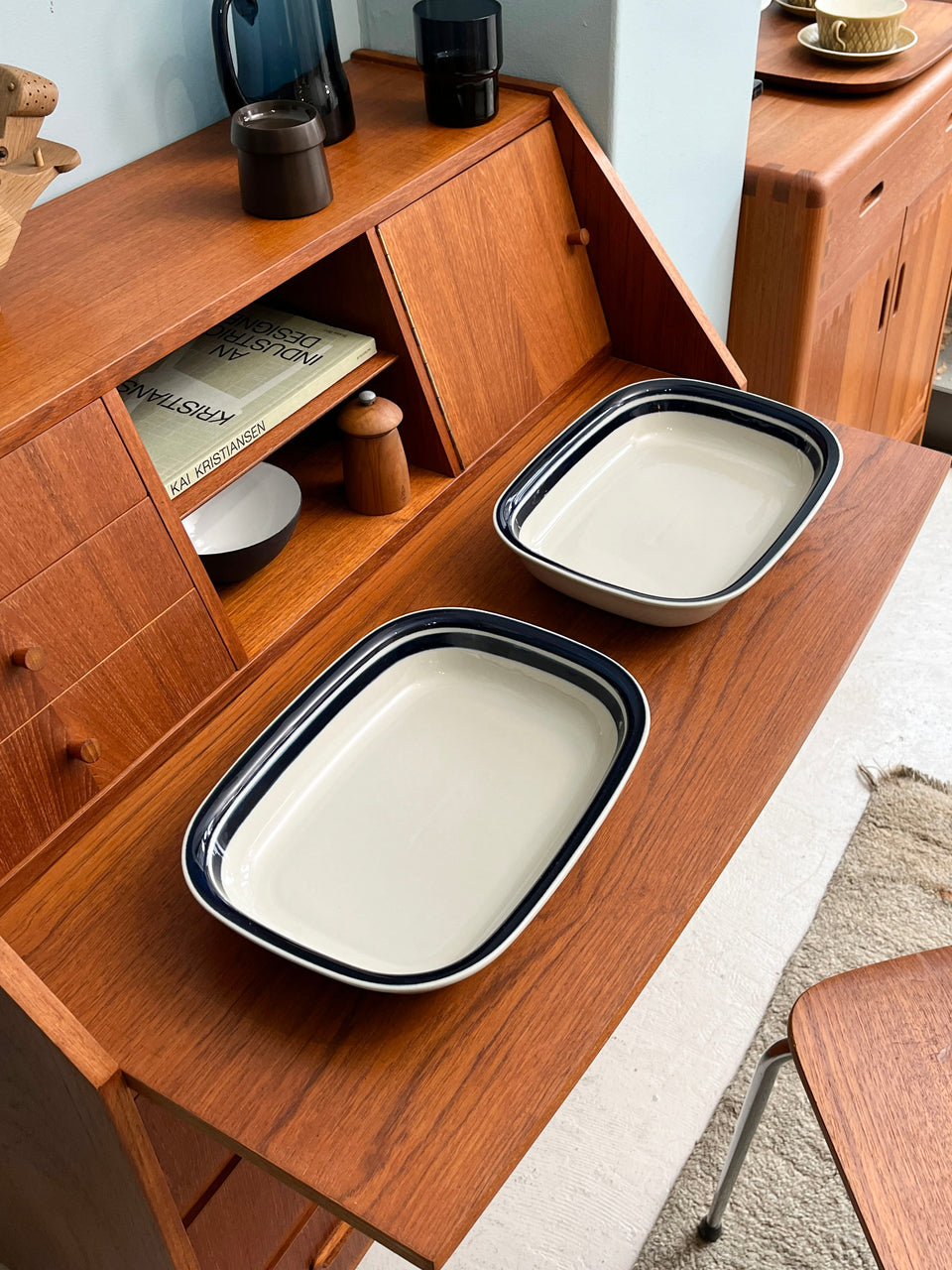 ARABIA Anemone Oven Dish Ulla Procope/アラビア アネモネ オーブンディッシュ ウラ・プロコッペ 北欧食器 フィンランドヴィンテージ