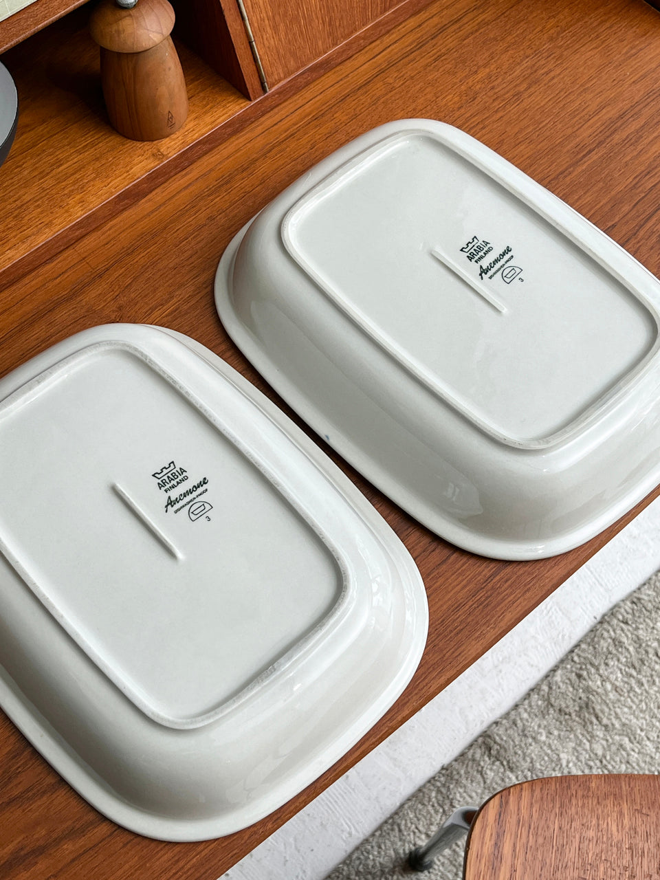 ARABIA Anemone Oven Dish Ulla Procope/アラビア アネモネ オーブンディッシュ ウラ・プロコッペ 北欧食器 フィンランドヴィンテージ