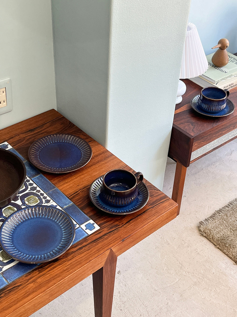 Swedish Vintage Gefle Kosmos Tea Cup and Saucer Plate/ゲフレ コスモス ティーカップ&ソーサー プレート 北欧食器 スウェーデンヴィンテージ