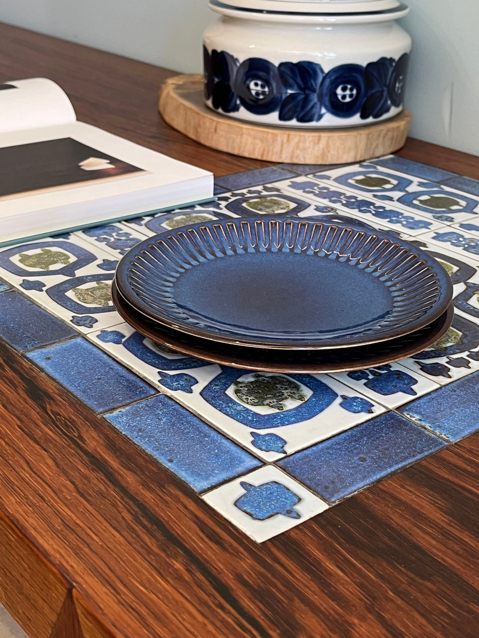 Swedish Vintage Gefle Kosmos Tea Cup and Saucer Plate/ゲフレ コスモス ティーカップ&ソーサー プレート 北欧食器 スウェーデンヴィンテージ