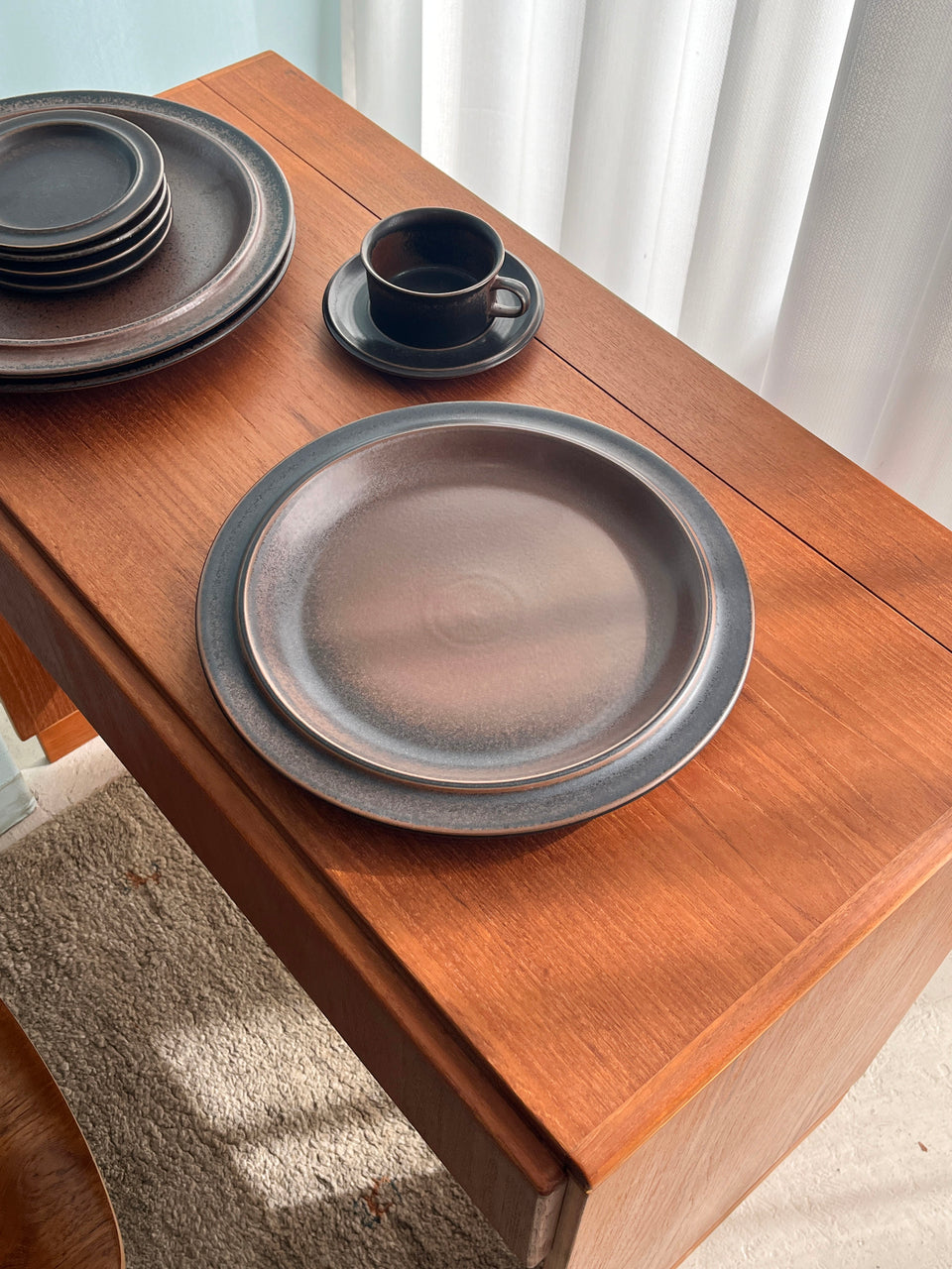 Finnish Vintage ARABIA Ruska Platter 33cm/アラビア ルスカ 大皿 フィンランドヴィンテージ 北欧食器
