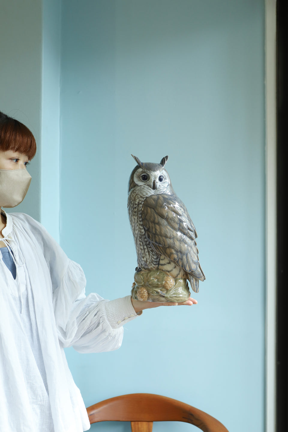 Royal Copenhagen Owl Figurine Peter Herold/ロイヤルコペンハーゲン ミミズク フクロウ フィギュリン 北欧インテリア