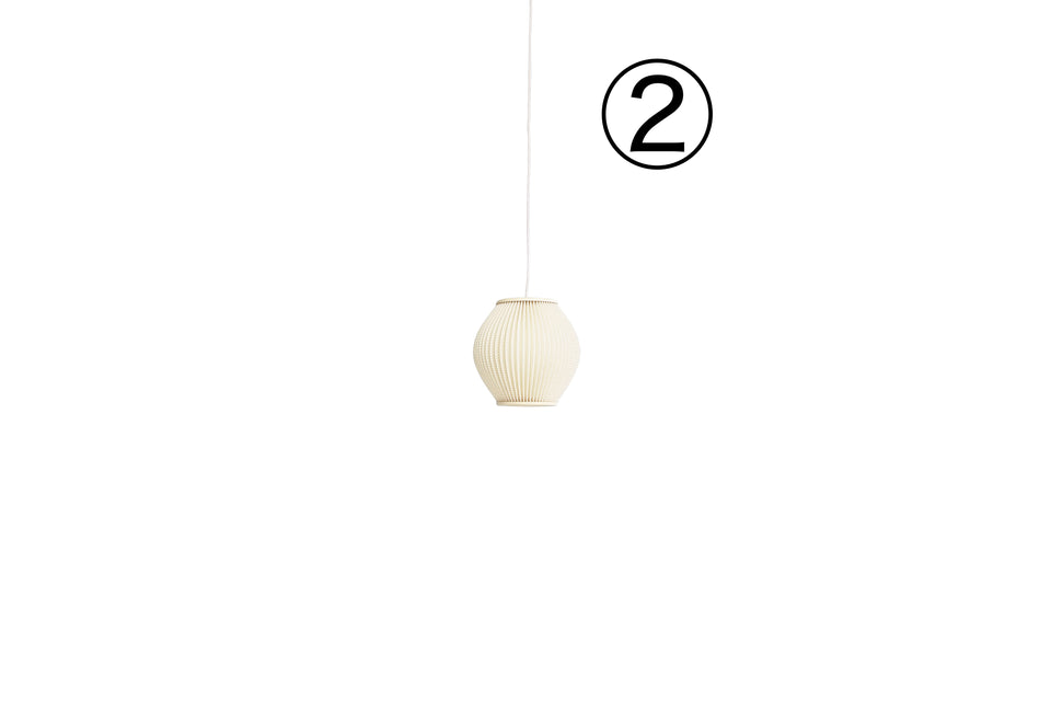 Danish Vintage Hoyrup Pendant Light Pearl Shade/デンマークヴィンテージ ハイラップ ペンダントライト パールシェード プラスチック 北欧インテリア