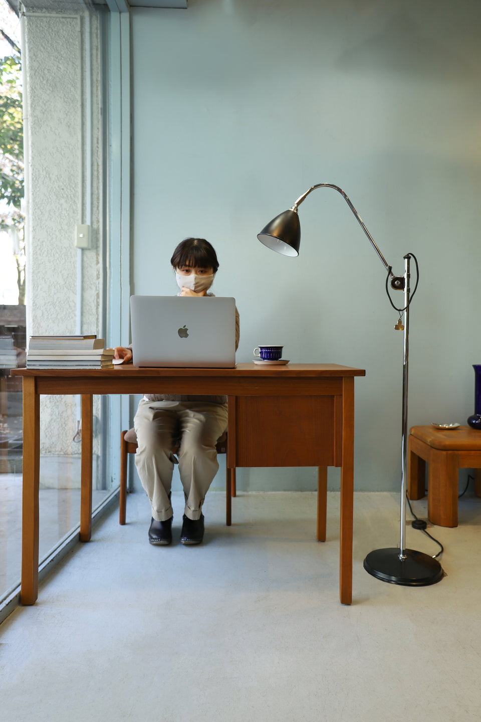 Single Pedestal Desk Danish Vintage/デンマークヴィンテージ 片袖デスク チーク材 北欧モダン