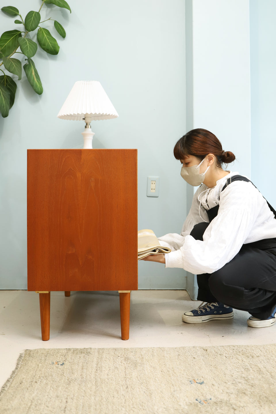 Danish Vintage Sejling Skabe Sideboard N.P. Nielsen/デンマークヴィンテージ サイドボード チーク材 収納 北欧家具