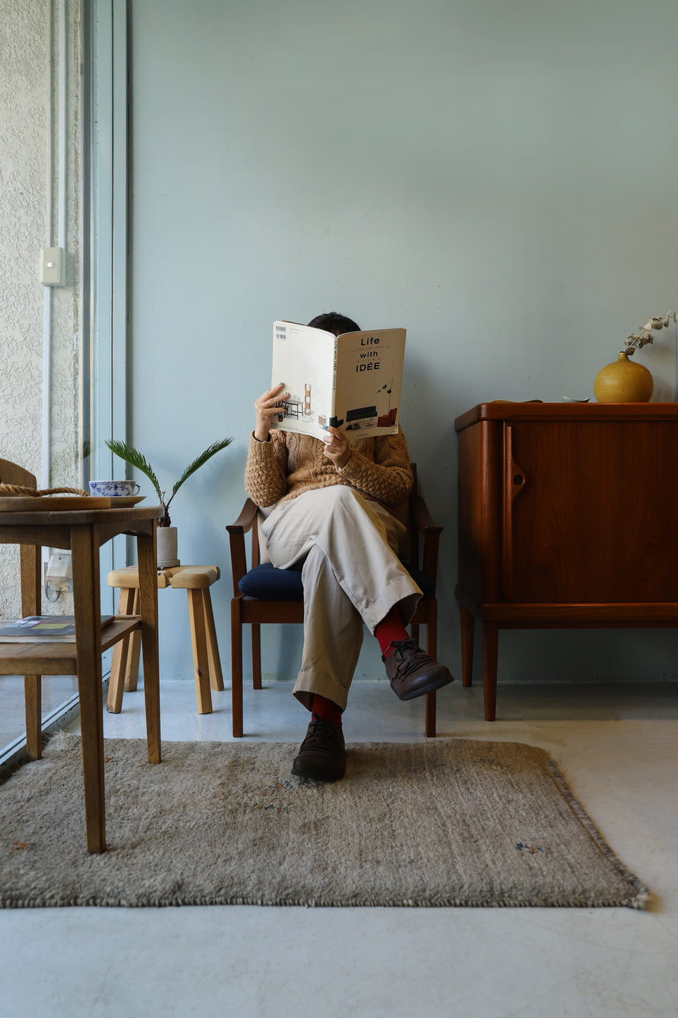 Japanese Vintage Teakwood Lounge Chair/ジャパンヴィンテージ ラウンジチェア アームチェア チーク材 椅子 北欧モダン