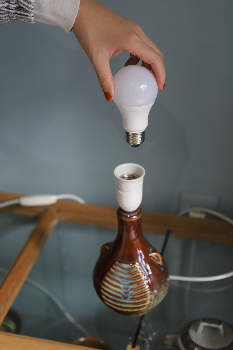 Danish Vintage Søholm Table Lamp Model 1027 Einar Johansen/スーホルム テーブルランプ デンマークヴィンテージ 間接照明 北欧インテリア