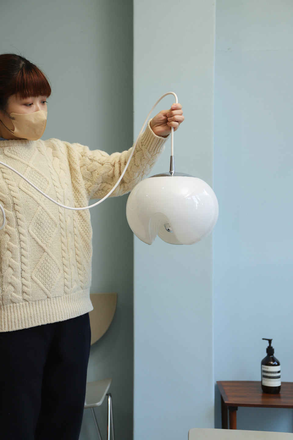 Germany Vintage Peill&Putzler Pendant Light Futura/ドイツヴィンテージ パイル&プッツラー ペンダントライト ガラスシェード